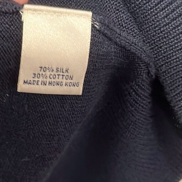 TURNBURY Men's Sweater Vest Sz M Silk Blend V-NECK Banded Hem PULLOVER‎ - Picture 4 of 7